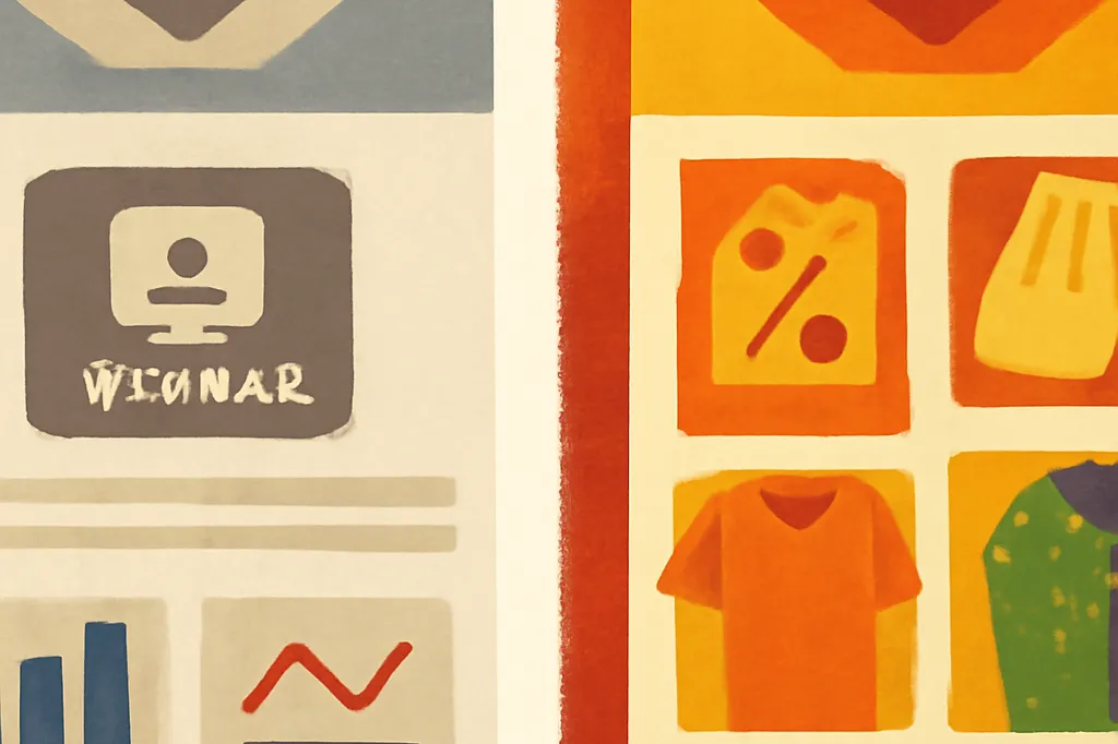 Comparaison visuelle entre un email professionnel structuré et un email produit coloré