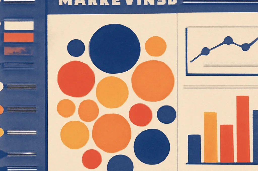 Segmentation d'une liste de contacts affichée sur un tableau de bord marketing