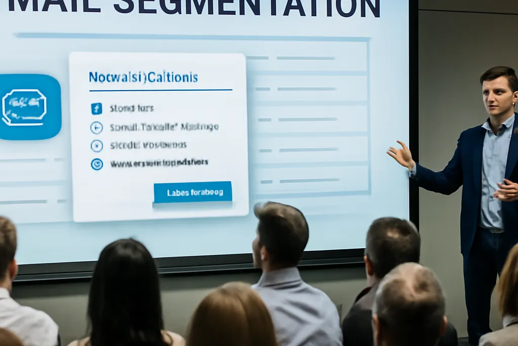 Segmentation d'une liste email en groupes distincts sur un tableau de bord